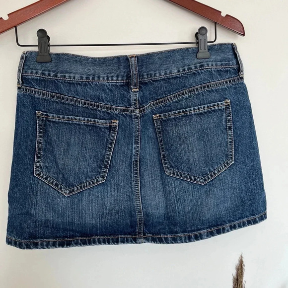 Old navy Y2K mini  jeans skirt size 4 - Picture 3 of 6